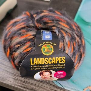 Lion Brand Landscapes Yarn in Campfire 55yds